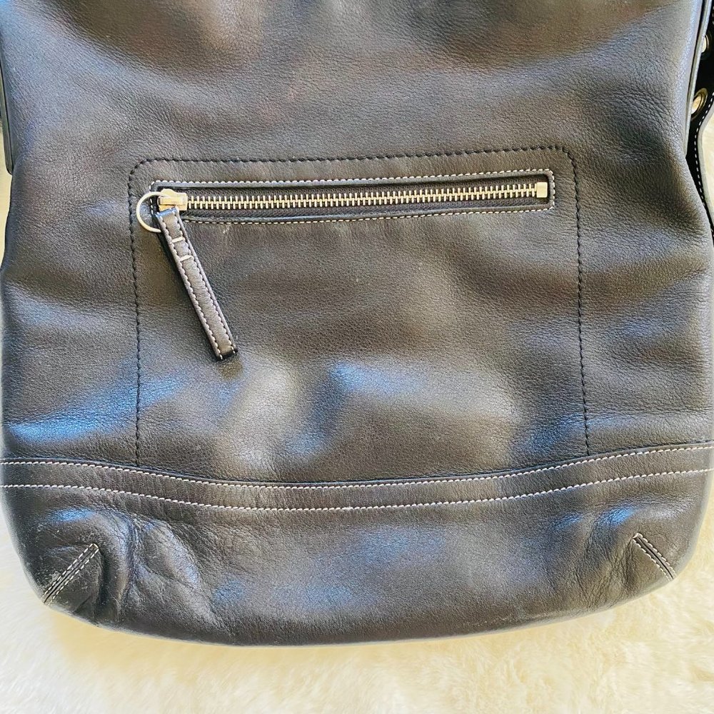 Coach black leather large crossbody purse - Picture 15 of 15